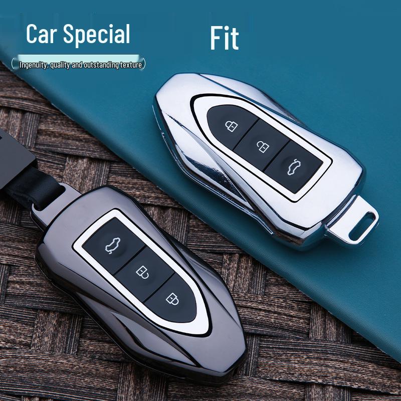 Zotye T-Series Key Case: Compatible with T600, T500, T700, T300, Dama X5, SR7 - Metal Car Key Buckle