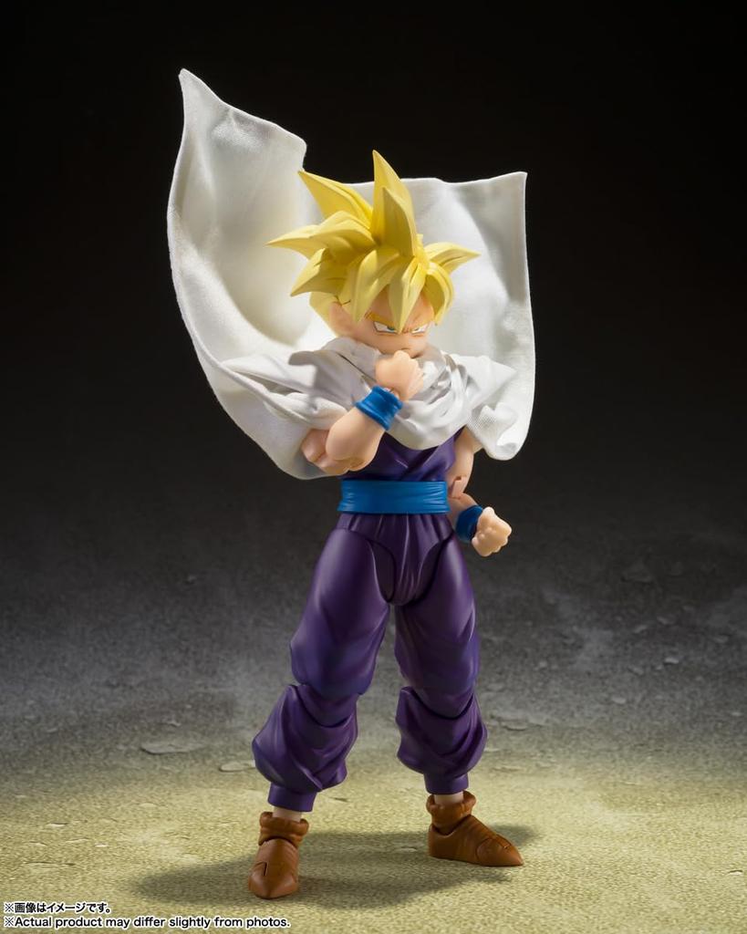 TAMASHII NATIONS S.H.Figuarts Dragon Ball Z Super Saiyan Son Gohan - The Warrior Beyond Goku - Approximately 110mm PVC & ABS & Cloth Painted