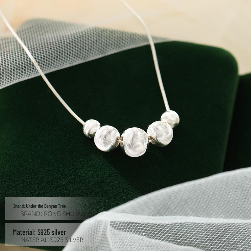 Banyanbaum S925 Silber Luxus Perlen Schlangenkette für Damen