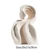Ceramic Ornaments Abstract Hollow Curl Sculpture Modern Porcelain Artifact Decorative Figurines Room Decoration Accessories