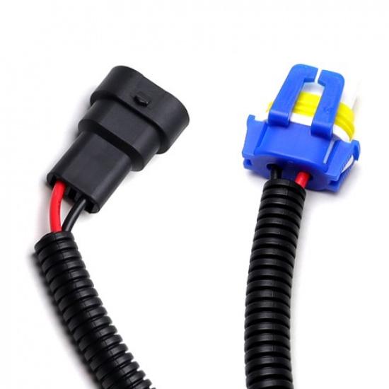 9006 HB4 Ceramic Wire Wiring Harness Sockets Adapters For Headlights Fog Lamps