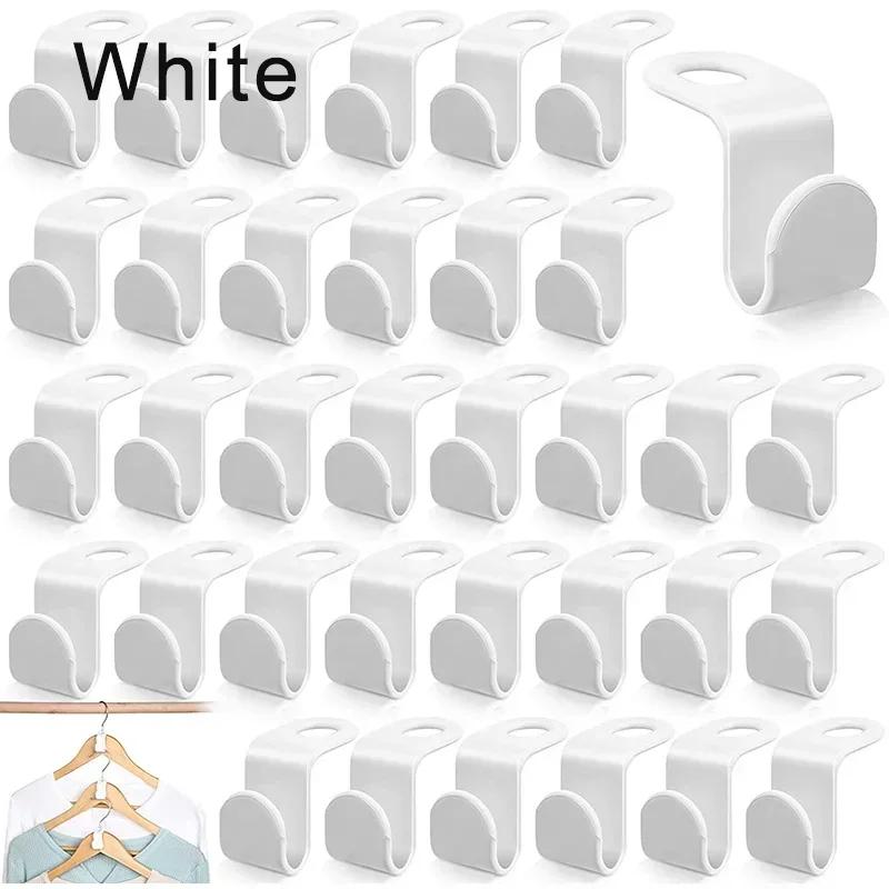 Clothing Storage Clothes Organizer Hanger Connection Home Assembly Closet for Clothes Plastic Save Space 10/20PCS Stackable Hook