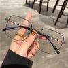 Big Frame Anti-blue Light Glasses Men Women Fashion Oversized Clear Lens Eyeglasses Vision Care Metal Square Reading Glasses