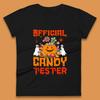 Official Candy Tester Halloween Trick Or Treat Funny Halloween Party Womens Tee T Shirt Mens Tops Unisex Top