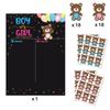 Gender Reveal Poster Games 36 Voting Stickers Party Supplies Decorations