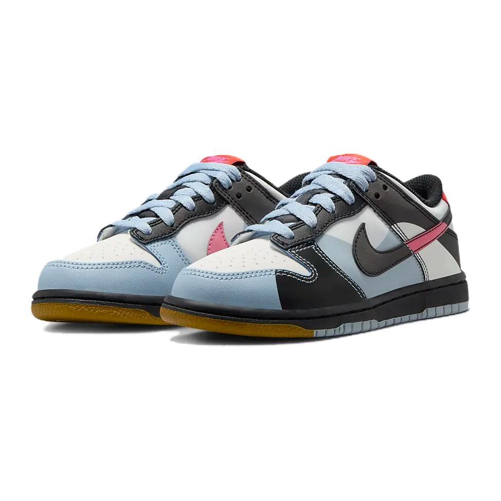 Nike Dunk Low PS Dance Kids Sneakers Multi-Color Summit-White Light-Armory-Blue FJ2687-100