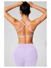 European & American Women's Yoga Clothes: Medium-Intensity Spaghetti Strap Sports Bra & Beautiful Back Camisole