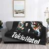 Tokio Hotel Band Decken Fleece Gedruckt Tragbar Leicht Dünn Überwurfdecke für Bettwäsche Outdoor Bettwäsche Überwürfe