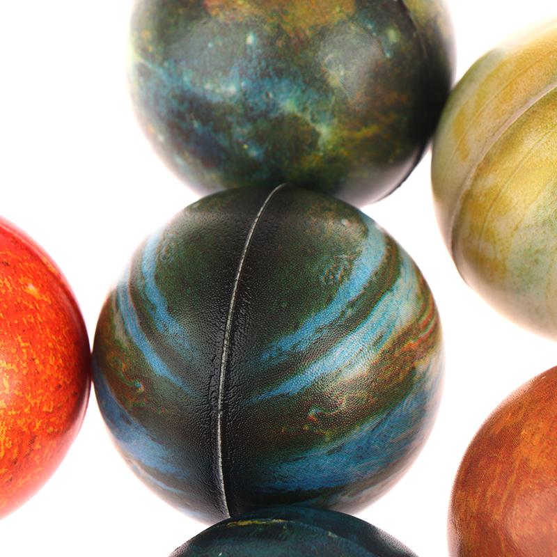 1Pc Random Solar System Planet Elastic Bouncing Balls Rubber Outdoor