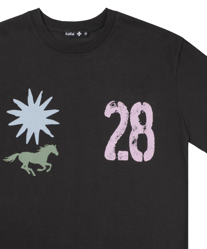 KAIFAI Freebie Short Sleeve T-Shirt (Deep Charcoal) K26Qb227