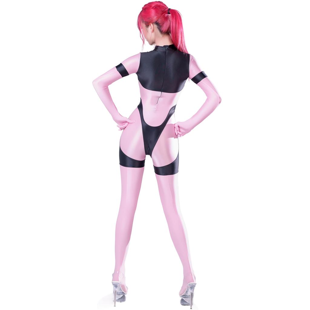 Full Body Sexy Cosplay Smooth Shiny Dance Tights [LOST-G] Tights, Costume, Pantyhose, (PINK, M)