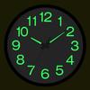 Silent Quartz Clock Plastic Wall Mounted Luminous Quiet for Living Room Bedroom 12in 30cm