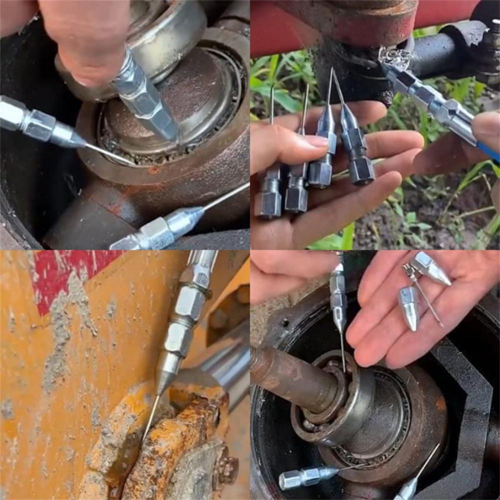 Needle Nose Grease Tool Dispenser Nozzle Adaptor Grease Gun Needle Tip Of The Mouth Grease Nozzle Grease Accessories Dropship