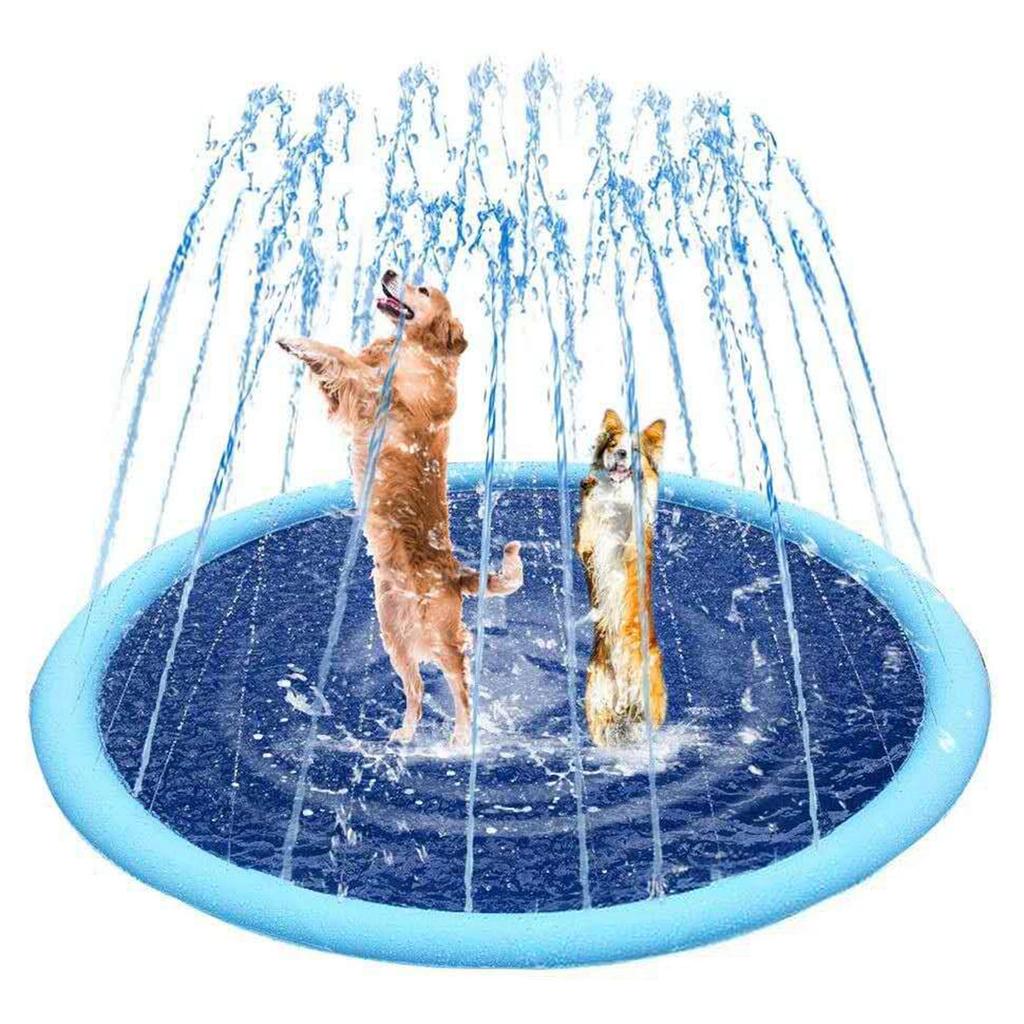 PVC Non slip Material Pet Swimming Children s Splash Pad Spray Pad Diameter 100cm