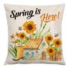 Pillow Farm Sunflower Pillow Cover Happy Summer Thanksgiving Car Waist Support Cushion Home Pillow Cover