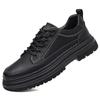 Fashion New Arrival All-match Oxfords Flats Handmade Leather Mens Sneakers Classic Men's Walking Shoes Lace-Up Male Skate Footwear