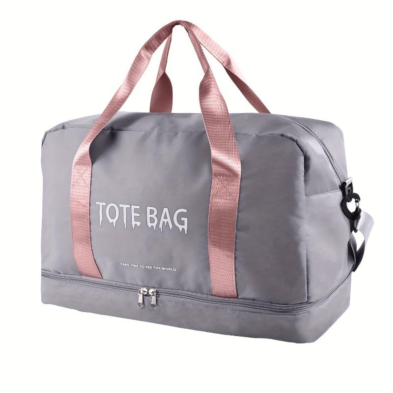 Large-Capacity Travel Bag - Lightweight Nylon, Dry/Wet Separation, Perfect for Sports, Vacations & Short-Distance Business Trips, Luggage for Travel