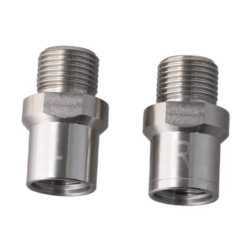 Bike Pedal Adapters Stainless Steel Pedal Adapter Fit 1/2 Inch Pedals And 9/16 Inch Cranks Cycling Accessories