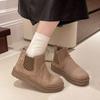 Women's Ankle Boots 2024 New Solid Color Classic Winter Slip-on Women's Casual Ankle Boots Botas Femininas Plush Warm Snow Boots