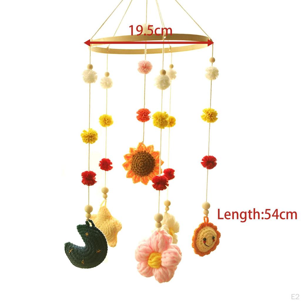 Baby Mobile for Crib Bed Bell Boho Nursery Decor ,Nursery Hanging Wind Chime Newborn,