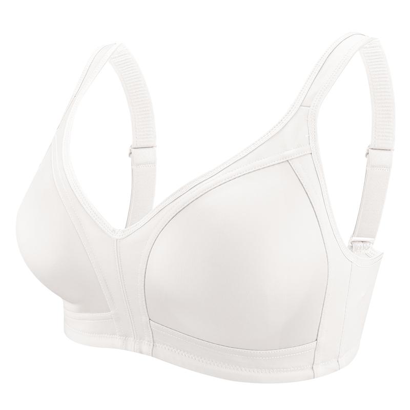 

Женский бесшовный бюстгальтер больших размеров, беспроводной, ультратонкий, с чашечками, бюстгальтер-минимум, простое однотонное нижнее белье, сексуальное женское белье 38CDE-50CDE 50/115CDE белый