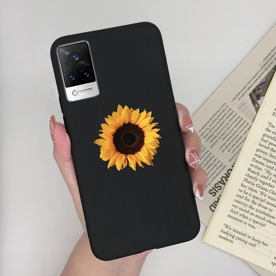 For Vivo V21 Case V2066 V2050 Soft Silicone Cute Painted Cover For Vivo V21E V 21 4g 5g Phone Cases Shockproof Bumper Slim Funda