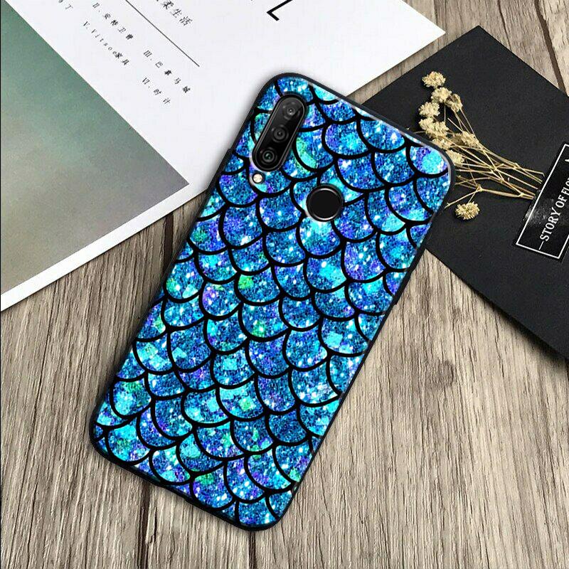 Mermaid Tail Scale For Huawei Nova 7i 3i 8i 11 12i 10 9 SE Y60 Y61 Y70 Y72 Y73 Y90 Y91 P20 P30 Pro P40 Lite Case