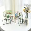 Nordic Foldable Double-Sided Glass Photo Frame & Certificate Holder