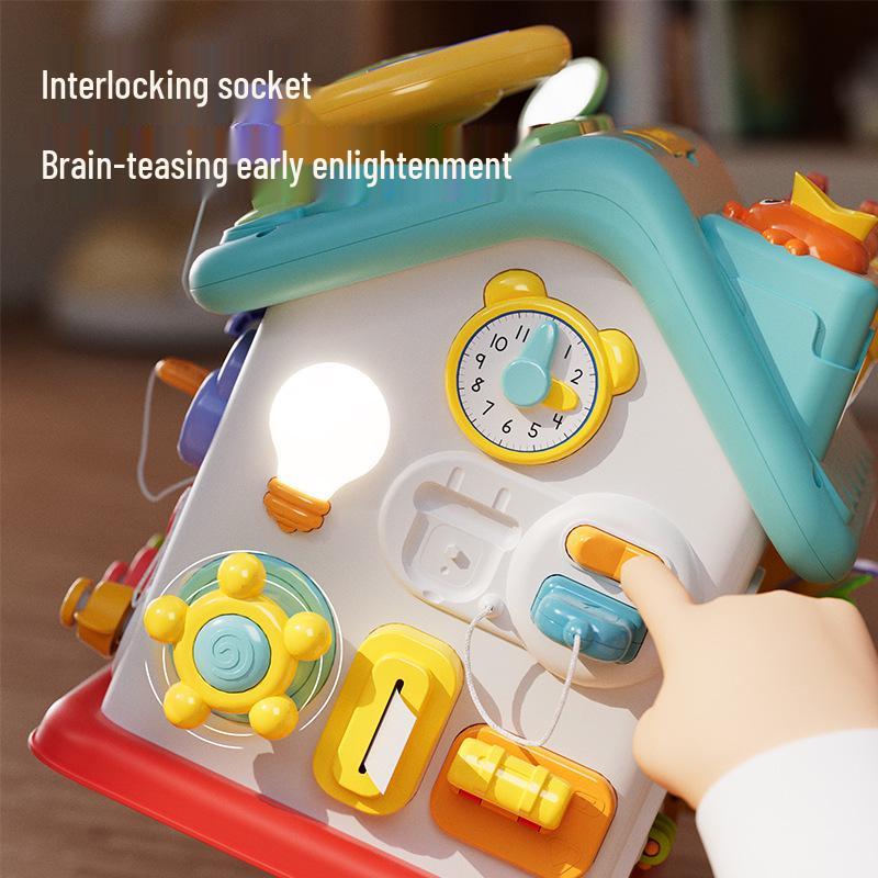 Montessori Busy House Toy: Steering Wheel for 1-2 Year-Olds' Fine Motor Skills