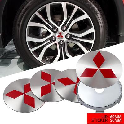 4pcs 60mm Car Wheel Hub Center Cover Badge Emblem Decoration Accessories For Asx Outlander Xl Lancer Pajero 4 Jinxuan