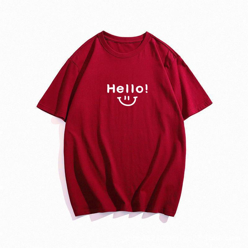 Tricou pentru bărbați de vară, bumbac, cu model cu fața zâmbitoare, imprimat, casual, unisex, cu mânecă scurtă, cu decolteu O