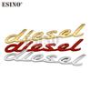 Car Styling 3D Diesel Metal Chrome Zinc Alloy Emblem Logo Car Badge Body Trunk Fender Adhensive Emblem Auto Accessory