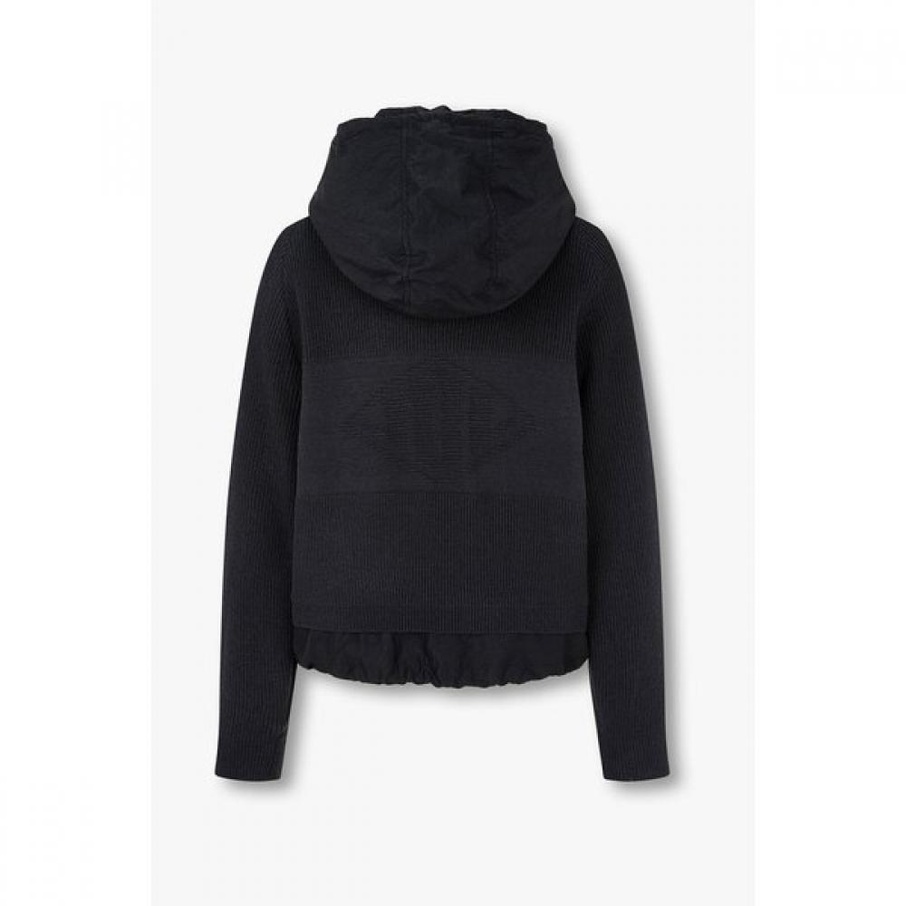VOV Knit Sleeve Hooded Jumper 7156220007