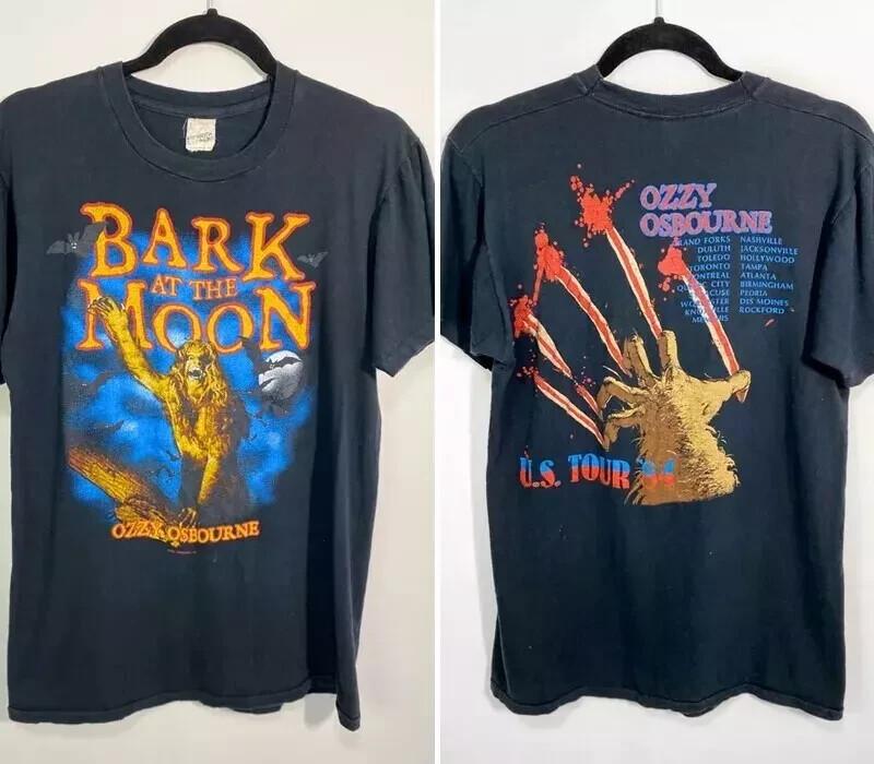 Ozzy Osbourne Bark At The Moon US Tour T Shirt Full Size