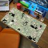 Coole geschnittene Katzen grüne Pflanze Mauspads Mousepads Große abstrakte Mauspads Gaming Schreibtischunterlage Mit Schlosskante Büro Rutschfeste Matte