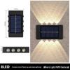 New Up and Down Solar Luminous Wall Lamp for Outdoor Courtyard and Garden Decor