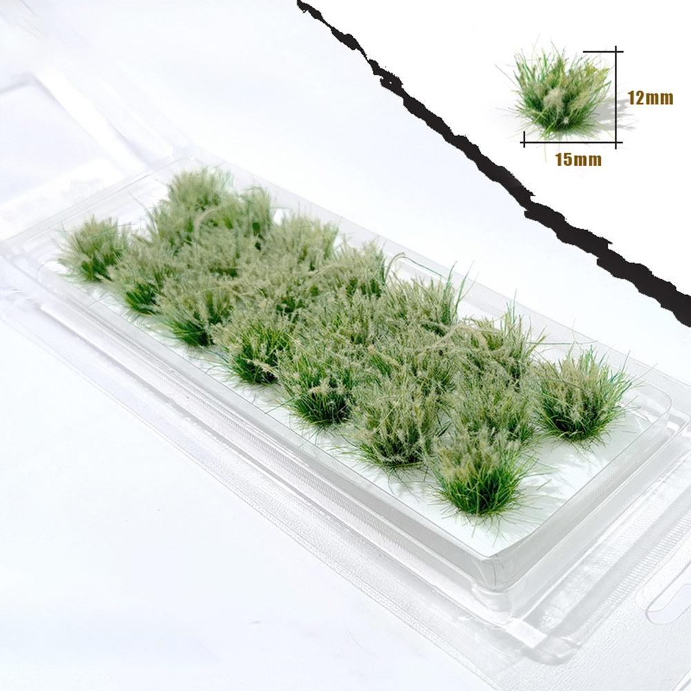 

DIY Artificial Grass Tufts Multicolor Simulation Scenery Model NEW Long Leaves Grass Cluster 1-green&yellow