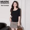 MARK FAIRWHALE Women's Double U-Neck Cooling Modal T-Shirt