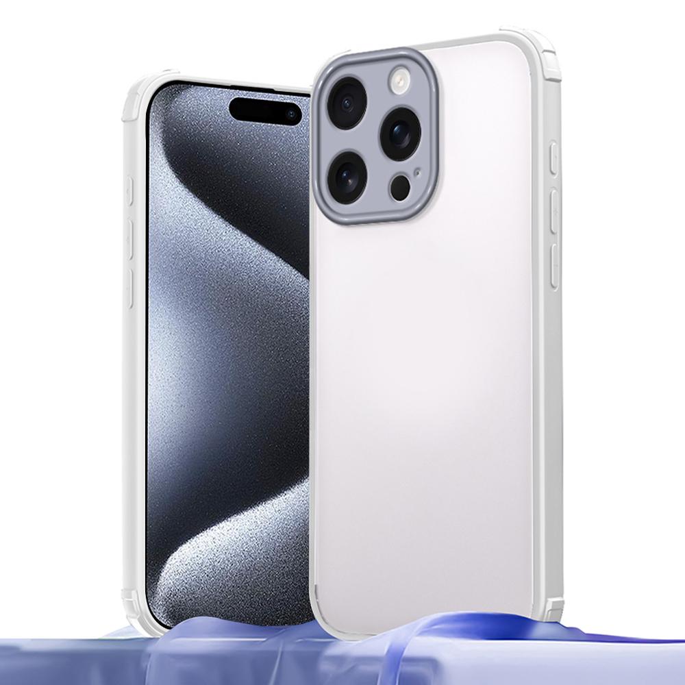 For iPhone 15 Pro Max Case Reinforced Corner Shockproof TPU + Acrylic Phone Cover