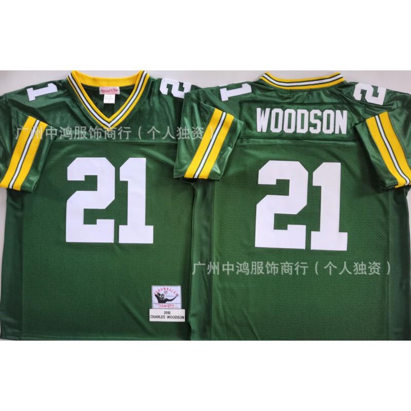 Vintage Green Bay Packers NFL Football Jersey Short Sleeve Retro Style Embroidered Team Apparel
