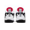 Nike Team Hustle D 8 JDI Fabric Slip Resistant Cushioning Abrasion Resistant Mid Top Basketball Shoes White Black Red AQ9977-100