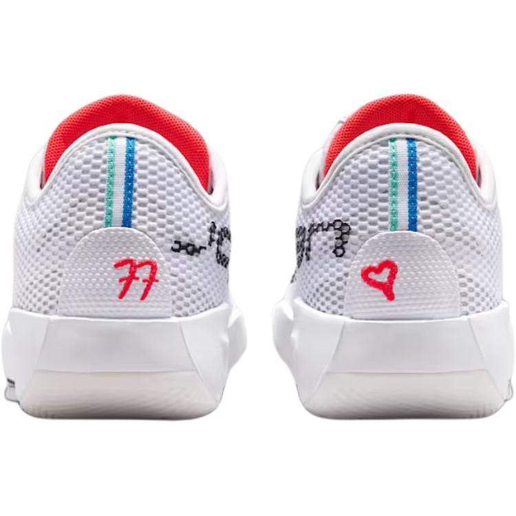 Jordan Luka .77 Abriebfest Rückprall Atmungsaktiv Unterstützung Niedrig geschnitten Basketballschuhe Weiß Unisex IH0573-101