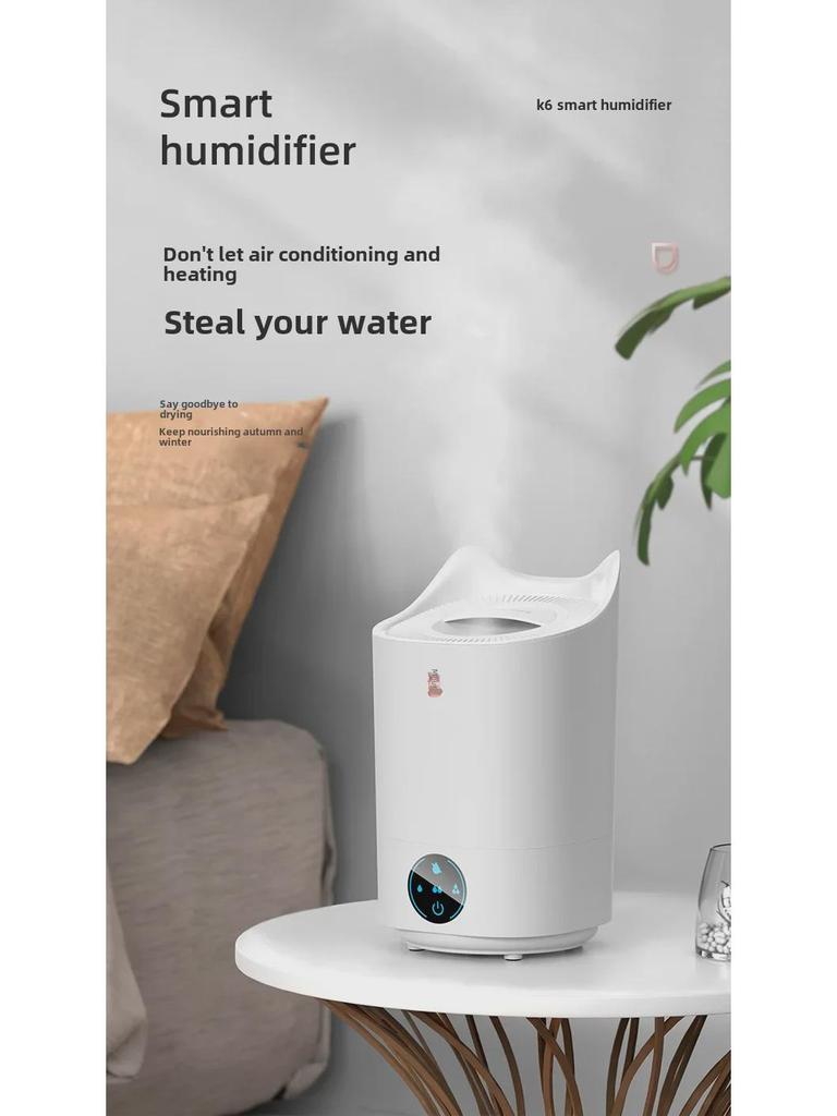 4L Großraum-LED-Luftbefeuchter mit intelligenter Feuchtigkeitsregelung und Aromatherapie