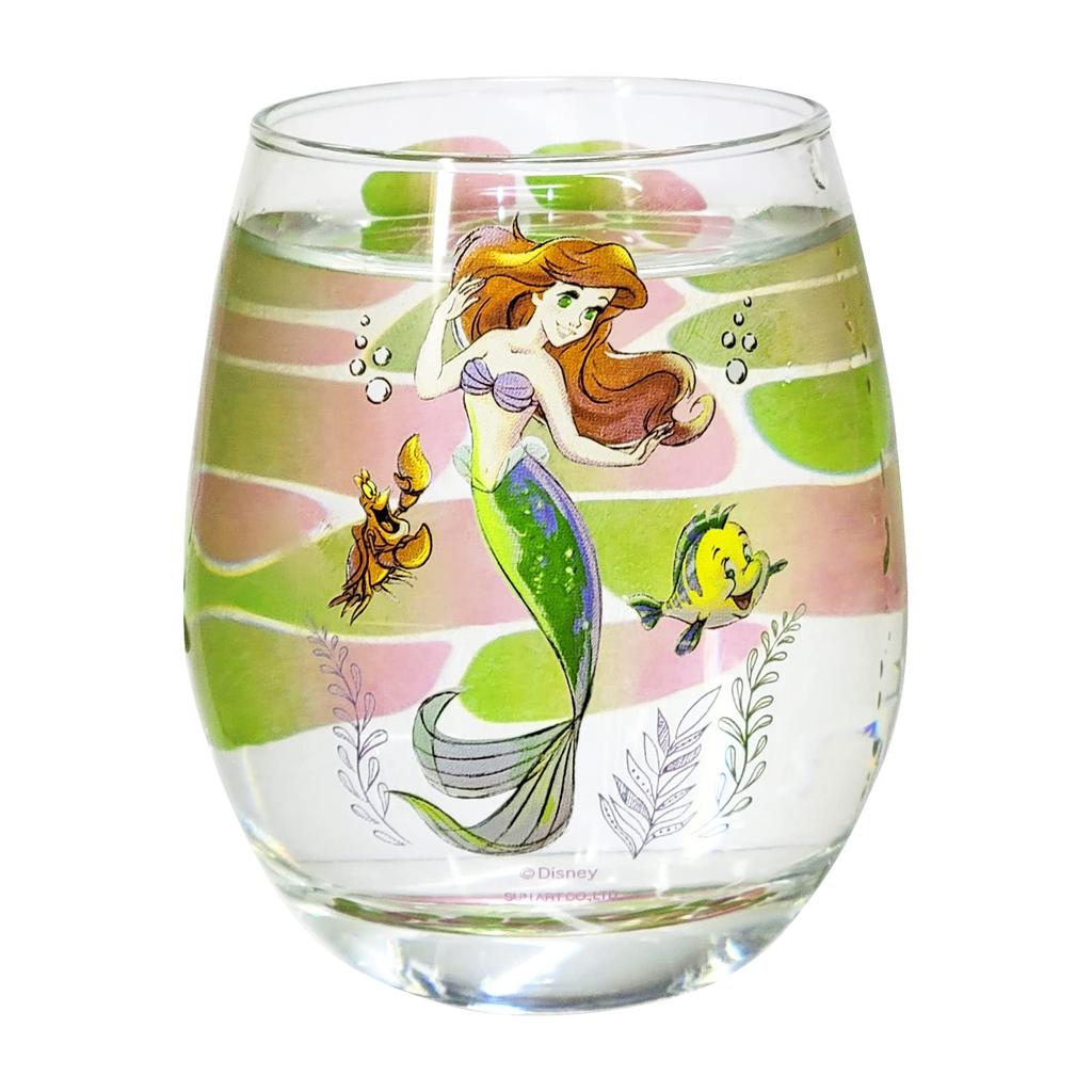 Sun Art Disney Little 3D Glass Ariel Made in SAN4051 "The Mermaid" Tumbler, Princess, Approx. 330ml, Tableware, Accessories, Japan,