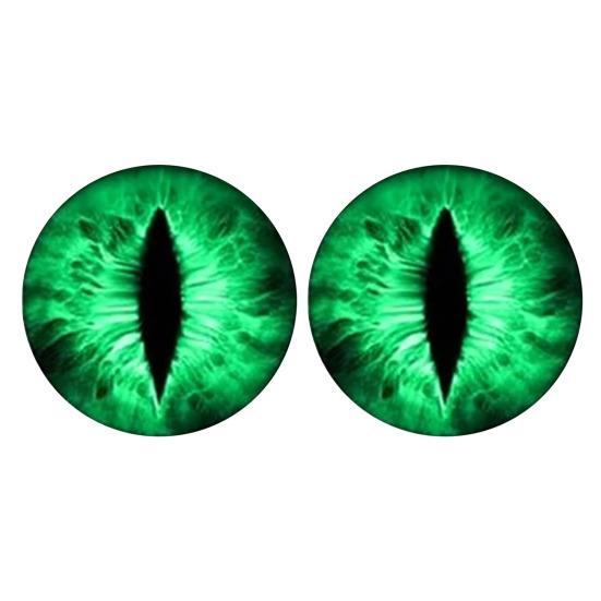 

1 Pair Beast Eyes Headlight Decals Realistic Eye Stickers Weatherproof UV-Resistant Vinyl Easy Application Unique Accent for Trucks & Off-Road зелёный