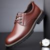 2025 New Men's Martin Boots Men's Trend Big Head British Casual Versatile Low-top Shoes Formal Leather Shoes Men