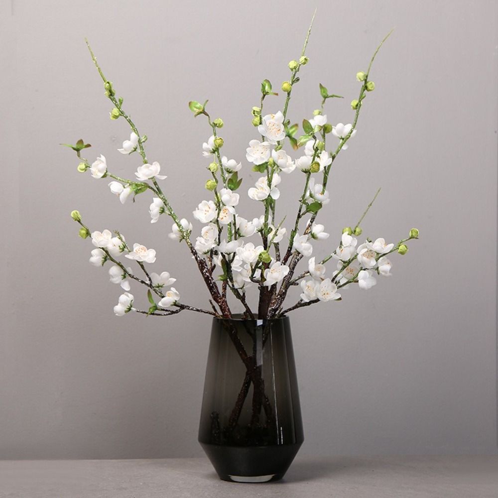Hochwertige Künstliche Pfirsichblüte DIY Seidenmaterial Simulierte Blume Simuliertes Design Dekorationsblume Seidenblumenäste