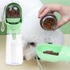 Portable Dog Water Bottle with Food Container Travel Puppy Water Bowl for Cat Small Medium Large Breeds Walking Hiking Camping