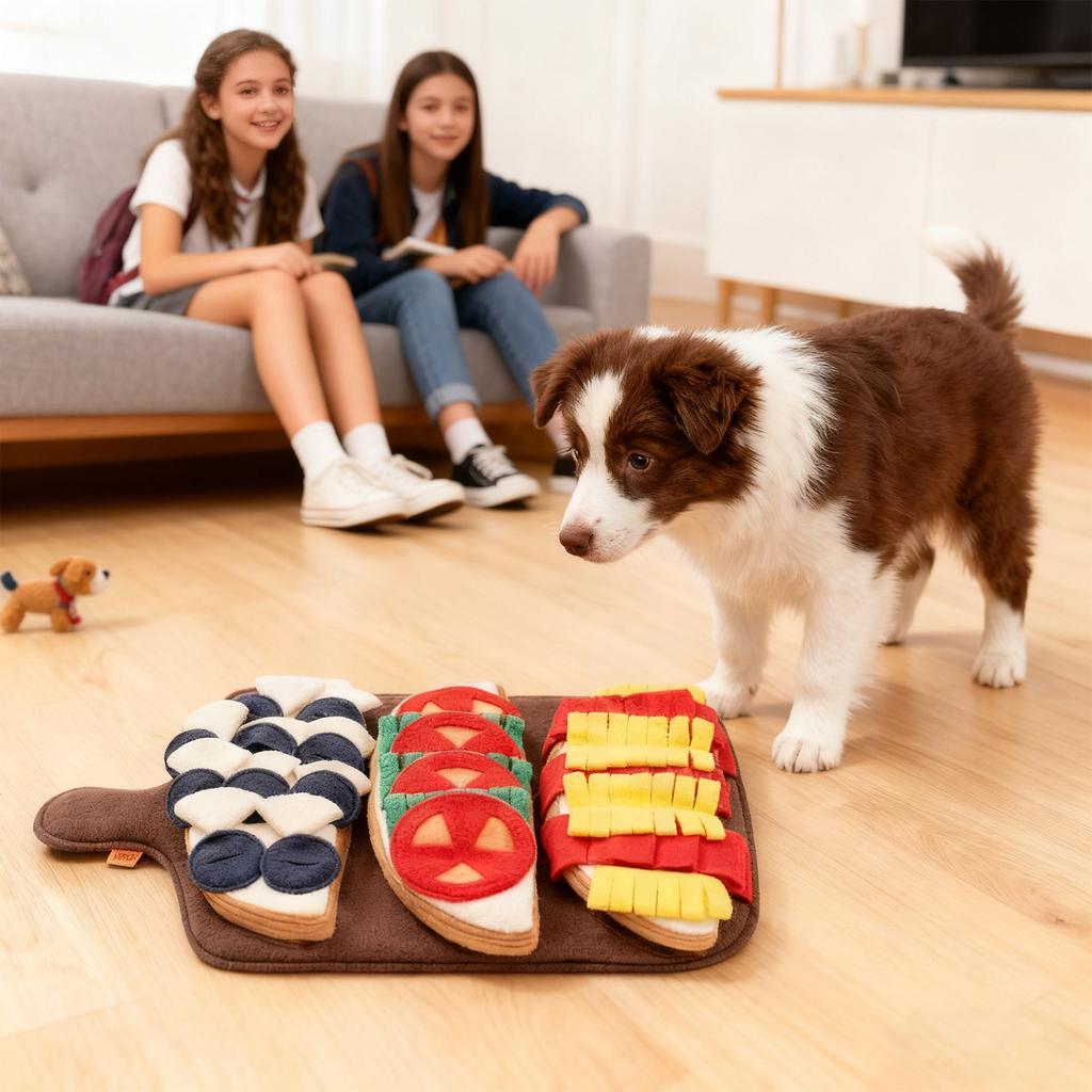 Dog Vocal Toy, Pet Sniffing Mat, Energy And Physical Strength Consuming Slow Feeder Mat, Food Hiding Toy