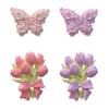 Decorative Floral Air Vent Clip Cute Tulip/Butterfly Car Air Conditioner Outlet Clip Charm for Auto Interior Accessories